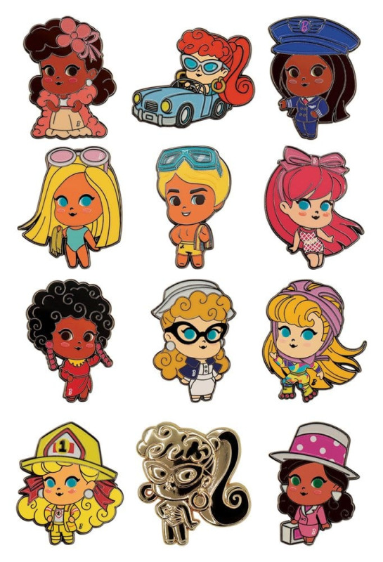 Barbie Mystery Pin Badges Blind Box Display (12) 8
