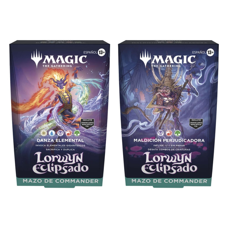 Magic the Gathering Lorwyn eclipsado Commander Decks Display (4) spanish