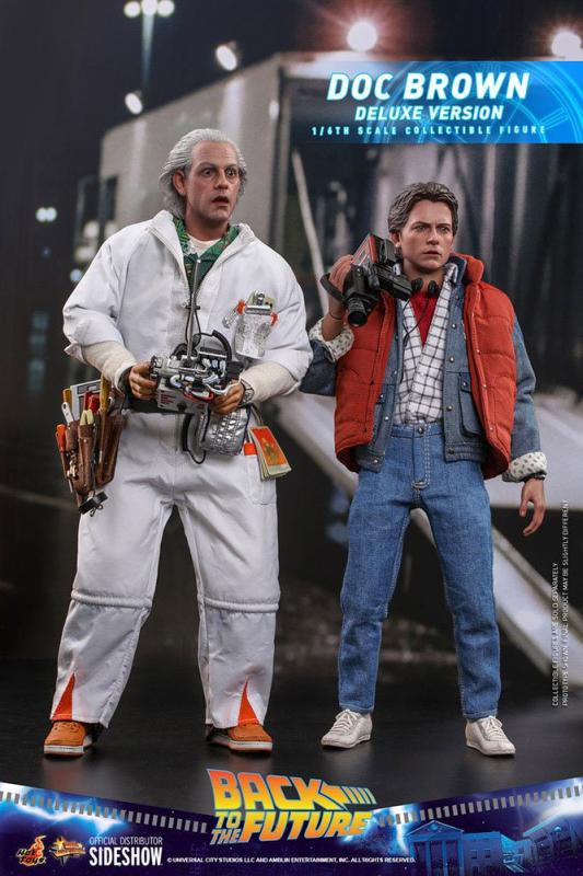 Back To The Future Movie Masterpiece Action Figure 1/6 Doc Brown (Deluxe Version) 30 cm