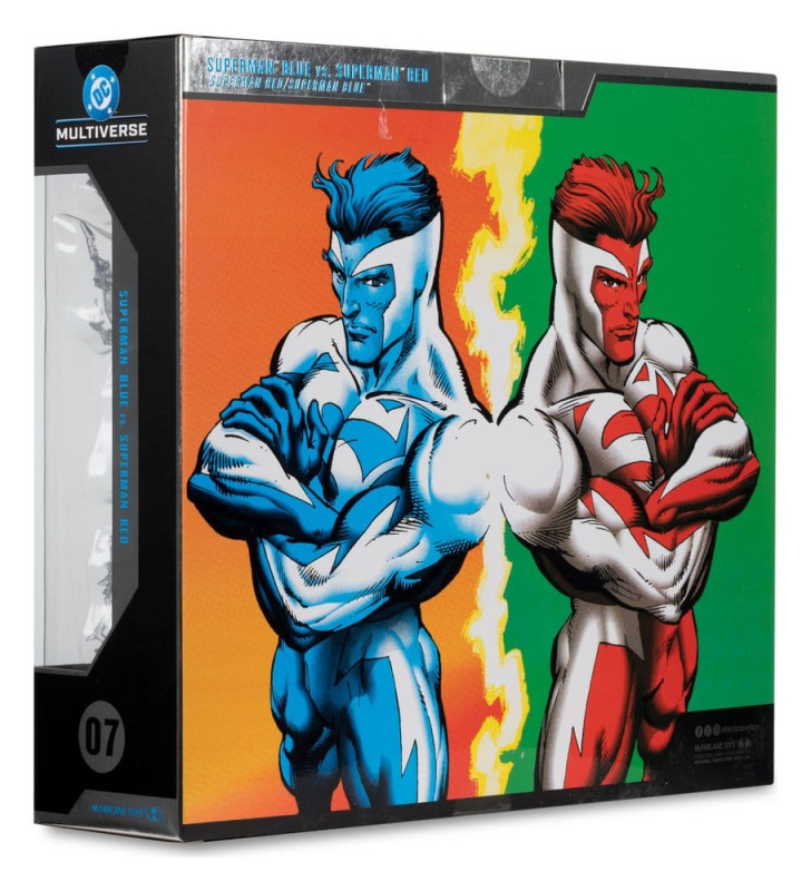 DC Multiverse Action Figures 2-Pack Superman Blue vs. Superman Red (Gold Label) 18 cm 9