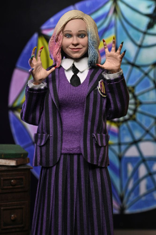 Wednesday Action Figures 2 Pack Wednesday Addams (Nevermore Uniform) and Enid 20 cm 8