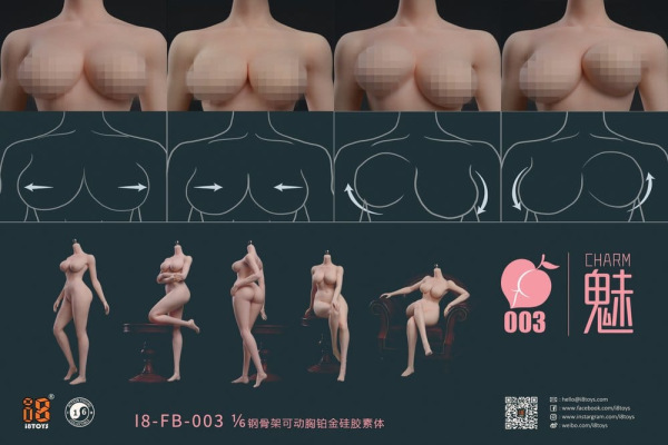 Original Character Silicone Body 1/6 "Charm" Steel-Frame Platinum Non-Articulated Breasts 9