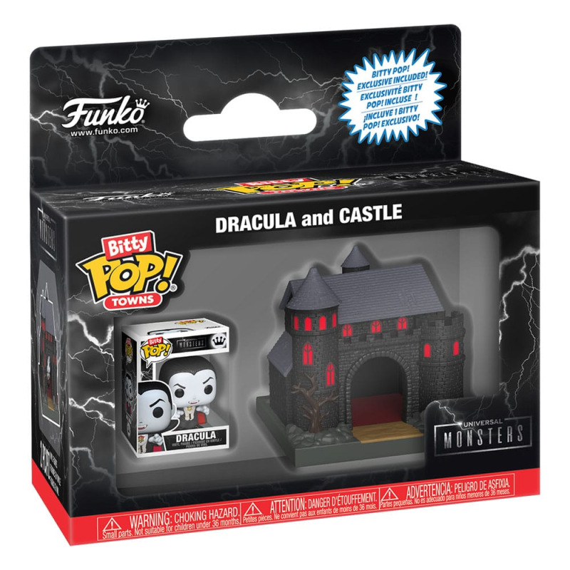 Universal Monsters Bitty POP! Towns Vinyl Figure Dracula with Castle 1