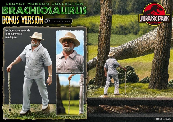 Jurassic Park (Film) Legacy Museum Collection Statue 1/15 Brachiosaurus Bonus Version 128 cm 2