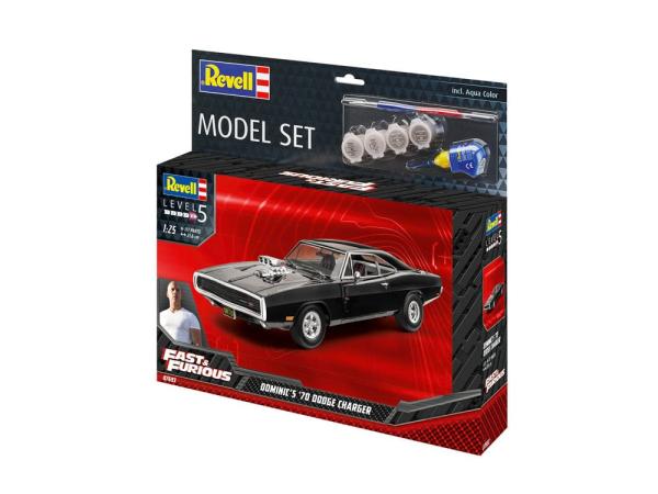 The Fast & Furious Model Kit with basic accessories Dominic's 1970 Dodge Charger