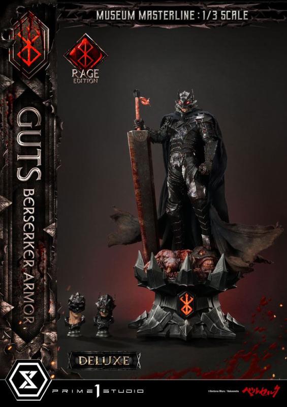 Berserk Museum Masterline Statue 1/3 Guts Berserker Armor Rage Edition Deluxe Bonus Version 121 cm