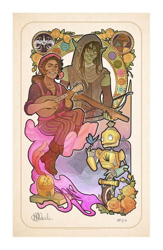 Critical Role Art Print Sam Riegel: 10th Anniversary Art Nouveau Illustrations 46 x 28 cm - unframed