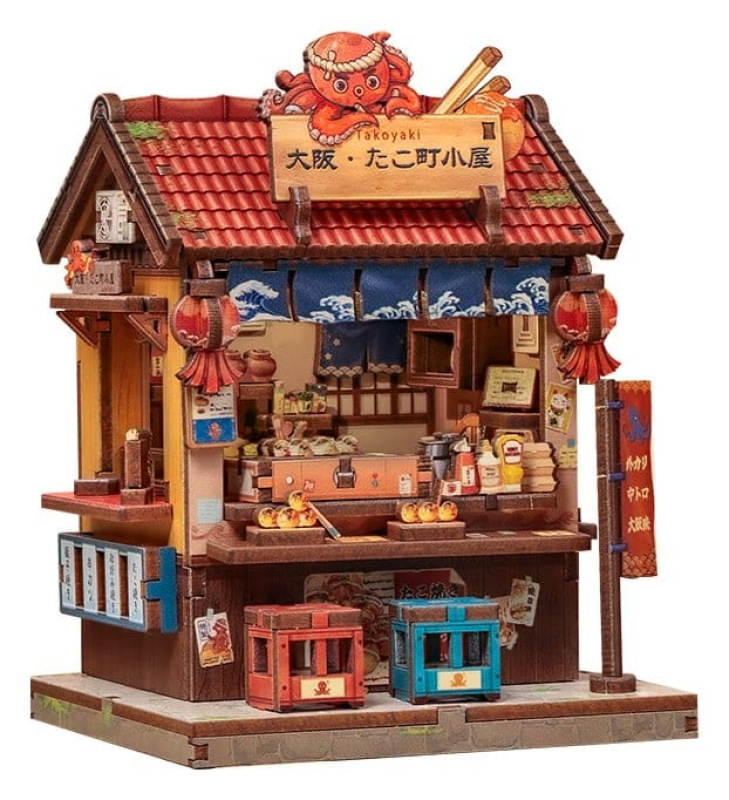 Miniature House Model Kit Osaka Takoyaki 12 x 9 cm 4