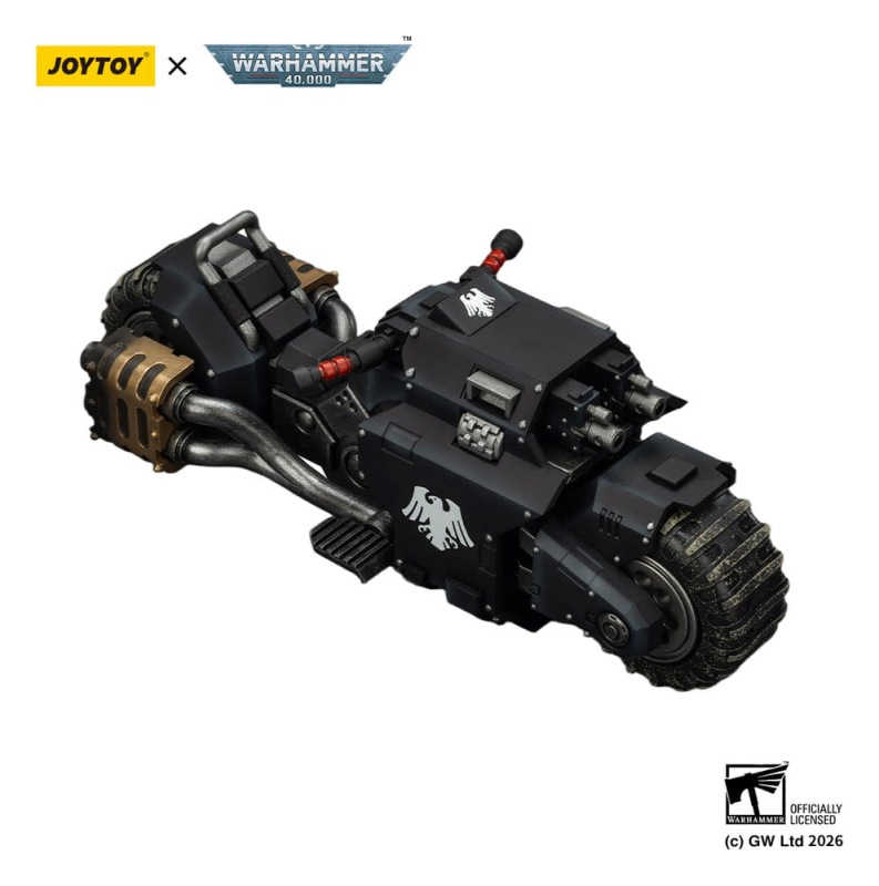 Warhammer 40,000 Raider-pattern Combat Bike Raven Guard with twin-linked bolt rifles 22 cm 9