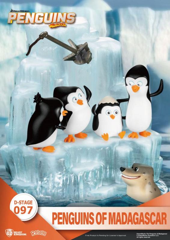 Penguins: Skipper, Kowalski, Private & Rico 14 cm D-Stage PVC Diorama - Beast Kingdom Toys