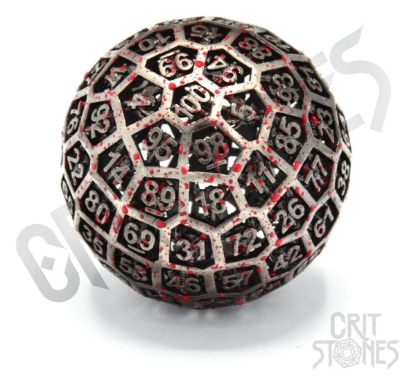 CritStones Hollow Metal Dice D100 Centigrave