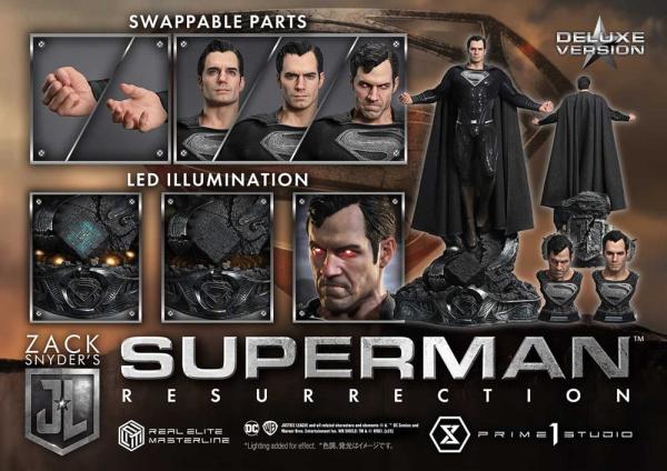 Zack Snyder's Justice League Real Elite Masterline Series Statue 1/3 Superman Resurrection Deluxe Bo 13