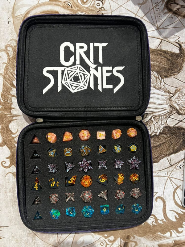 CritStones Dice Case Arcanum Purple 1