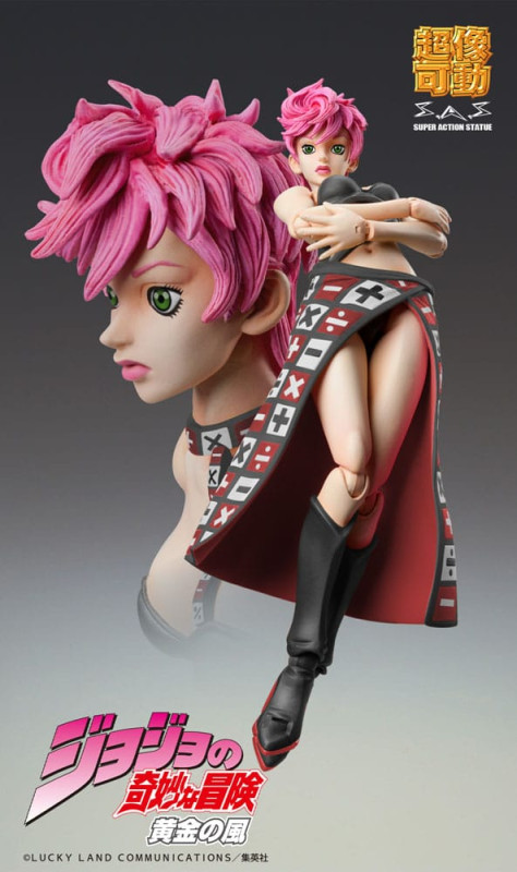 JoJo's Bizarre Adventure Part 5 Super Action Action Figure Chozokado Trish Una Black Ver. 15 cm 5