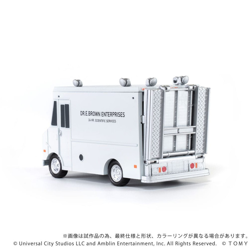 Back to the Future Q-Village Vehicles with mini-figures Time Machine Deluxe Set 9 cm 10