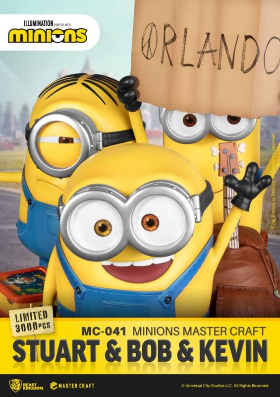 Minions Master Craft Statue Stuart & Bob & Kevin 35 cm 3