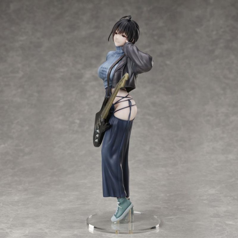 Juroku Illustration PVC Statue Guitar Meimei Backless Dress 26 cm