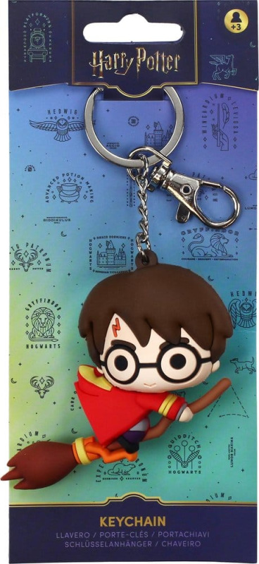 Harry Potter Rubber Keychain Harry on Broom 7 cm 3
