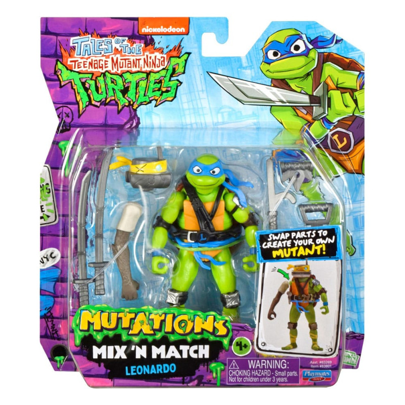 Tales of the Teenage Mutant Ninja Turtles Mix 'n Match Action Figure Leonardo 12 cm 1