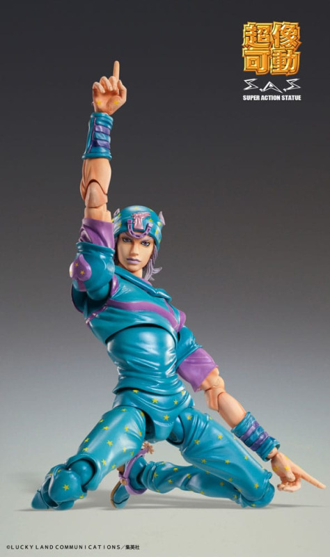 JoJo's Bizarre Adventure Part7 Steel Ball Run Super Action Action Figure Chozokado Johnny Joestar Se 2
