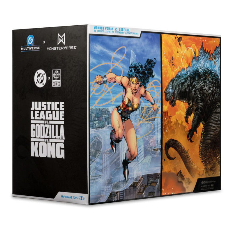DC Justice League Monsterverse DC Multiverse Action Figures 2-Pack Wonder Woman Vs. Atomic Blast God 12