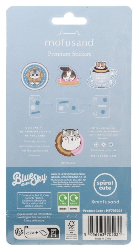 Mofusand Sticker Set Premium 1
