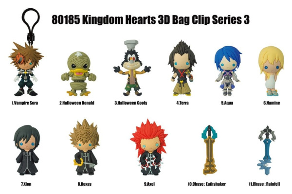 Kingdom Hearts 3D Foam Bag Clips Series 3 Display (24) 1