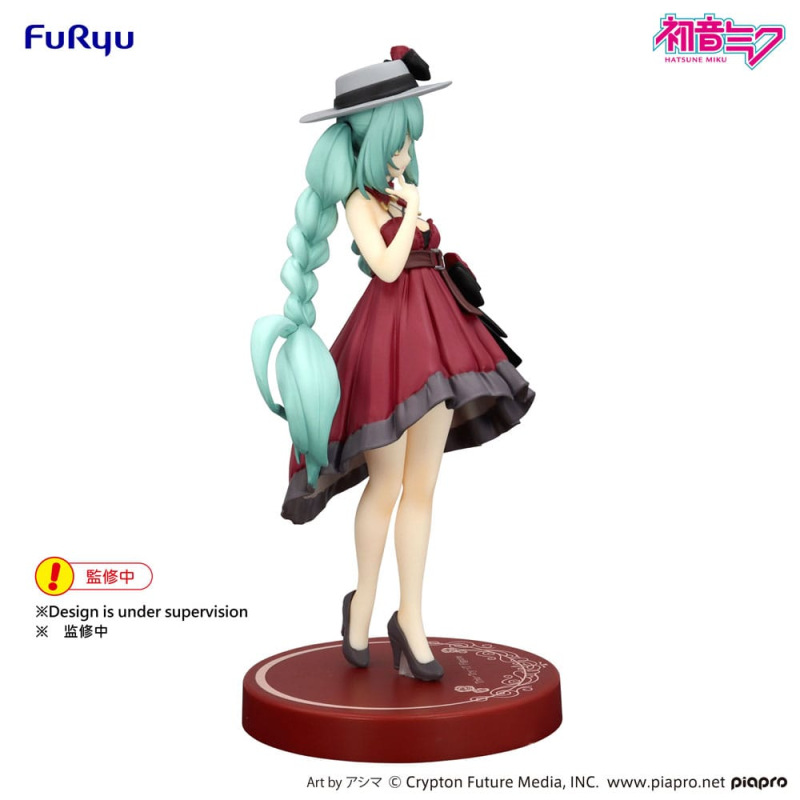 Hatsune Miku Trio-Try-iT PVC Statue Hatsune Miku Outing Dress Red Color Ver. 19 cm 7