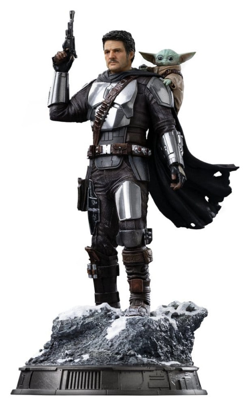 The Mandalorian & Grogu Art Scale Statue 1/10 The Mandalorian and Grogu 25 cm 2