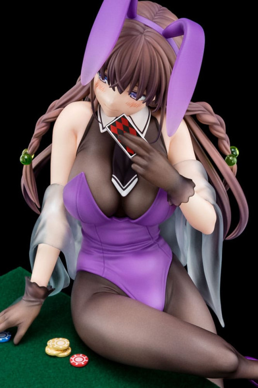 The Demon Sword Master of Excalibur Academy Statue 1/6 Elfine Phillet wearing flower's purple bunny 6