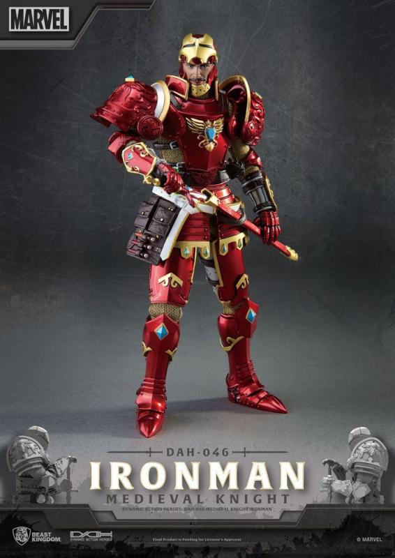 Marvel: Medieval Knight Iron Man 1/9 Action Figure - Beast Kingdom Toys