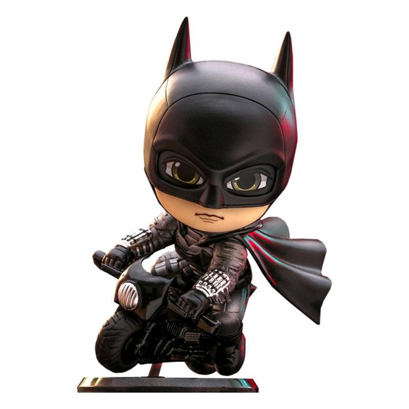The Batman: Set Batman & Batcycle 12 cm Cosbaby Mini Figure - Hot Toys