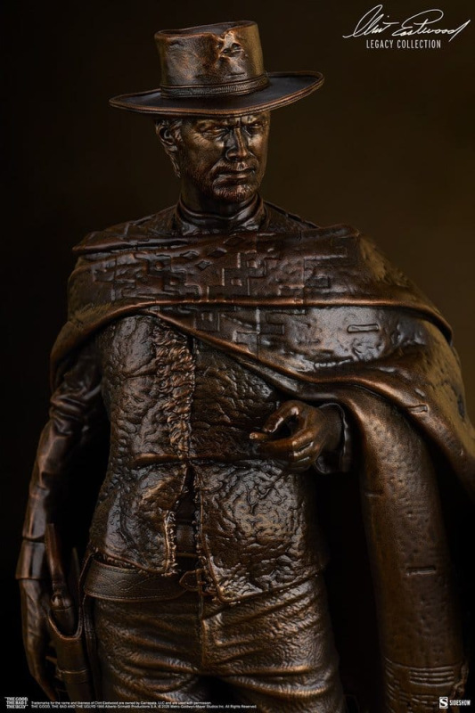 The Good, The Bad and the Ugly Statue The Man with No Name (Faux Bronze) 39 cm 6
