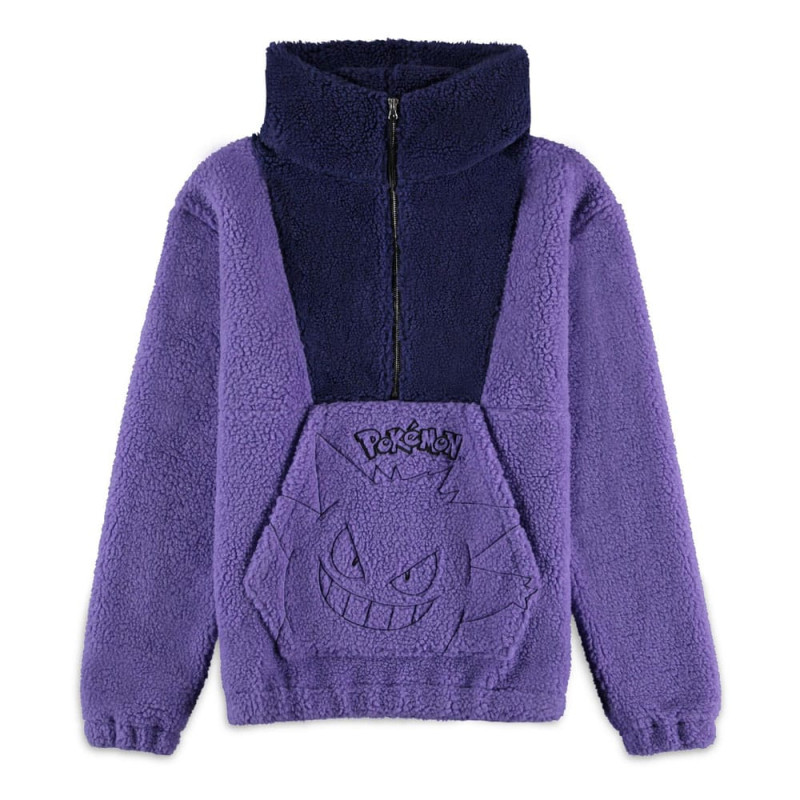 Pokémon Sherpa Hooded Sweater Gengar Size L 1