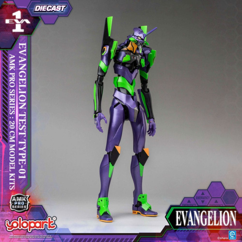 Neon Genesis Evangelion AMK Pro Series Plastic Model Kit Eva-01 Test Type 20 cm 2