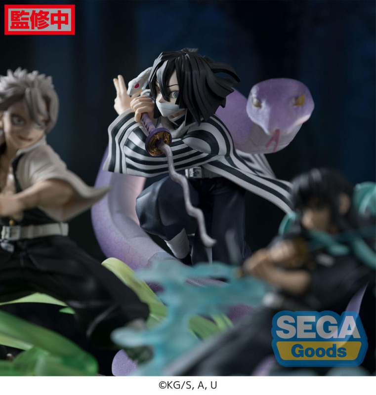 Demon Slayer: Kimetsu no Yaiba Xross Link Anime PVC Statue Obanai Iguro Hashira Training Arc 14 cm 5