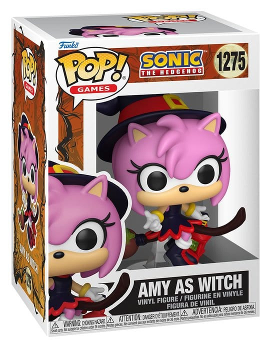 Sonic the Hedgehog POP! Games Vinyl Figure Amy on Broom 9 cm 1