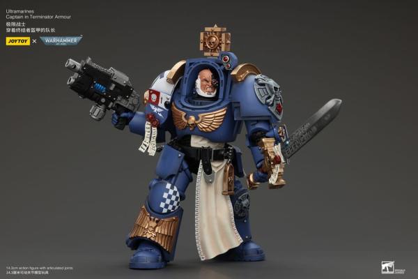 Warhammer 40k Action Figure 1/18 Ultramarines Captain In Terminator Armour 14 cm