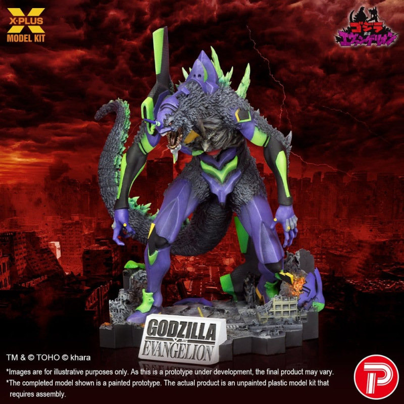 Godzilla vs. Evangelion Plastic Model Kit Evangelion Test Type-01 “G” Awakened Form 20 cm 1