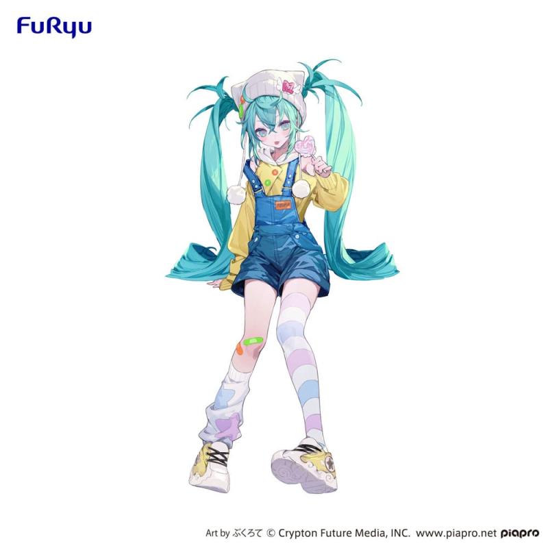 Hatsune Miku Noodle Stopper PVC Statue Hatsune Miku Lollipop 15 cm 5