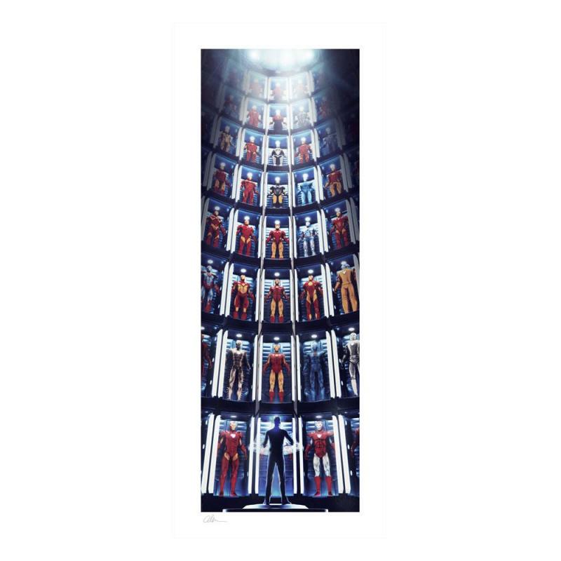 Marvel: Iron Man's Hall of Armor 41 x 99 cm Art Print - Sideshow Collectibles