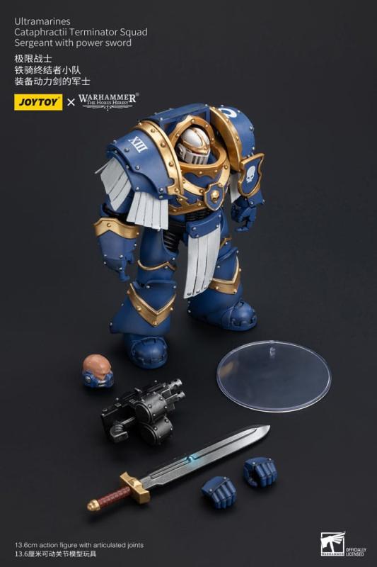 Warhammer The Horus Heresy Action Figure 1/18 Ultramarines Cataphractii Terminator Squad Sergeant wi