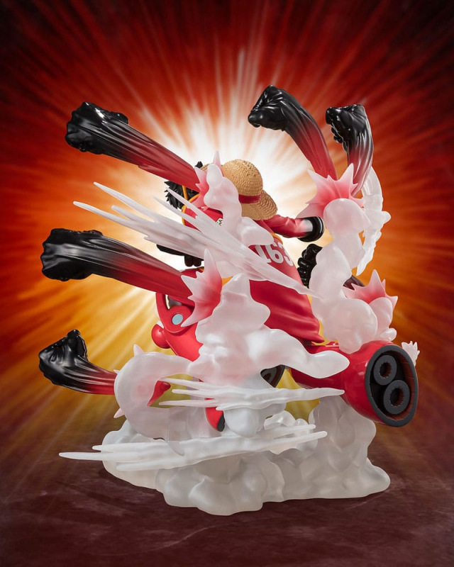 One Piece Figuarts ZERO Extra Battle PVC Statue Monkey D. Luffy -Gum Gum Hawk Gatling- 19 cm 3