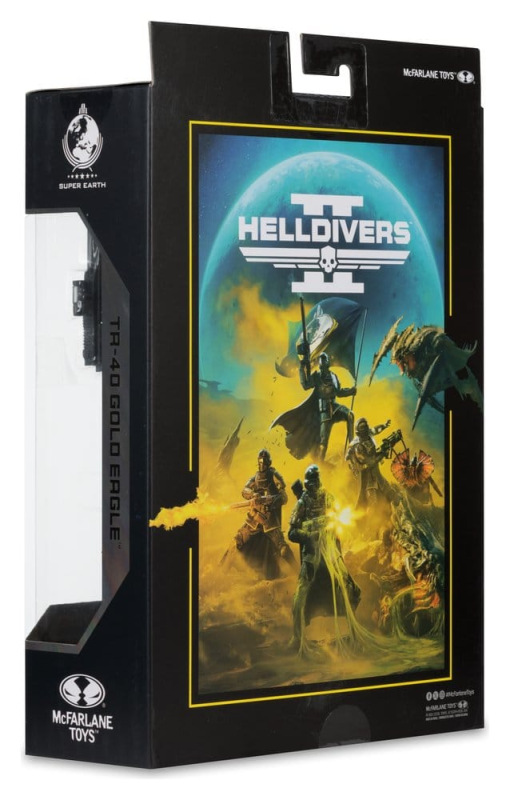 Helldivers II McFarlane Gaming Edition Action Figure T4-40 Gold Eagle 18 cm 8