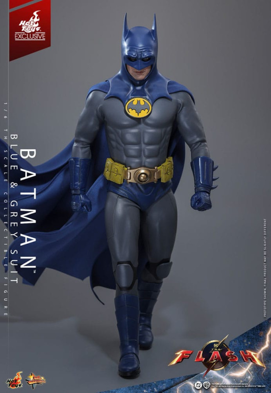 The Flash Movie Masterpiece Action Figure 1/6 Batman (Blue & Grey Suit) Limited Edition Hot Toys Exc 8