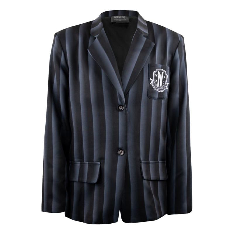 Wednesday Jacket Nevermore Academy black Striped Blazer