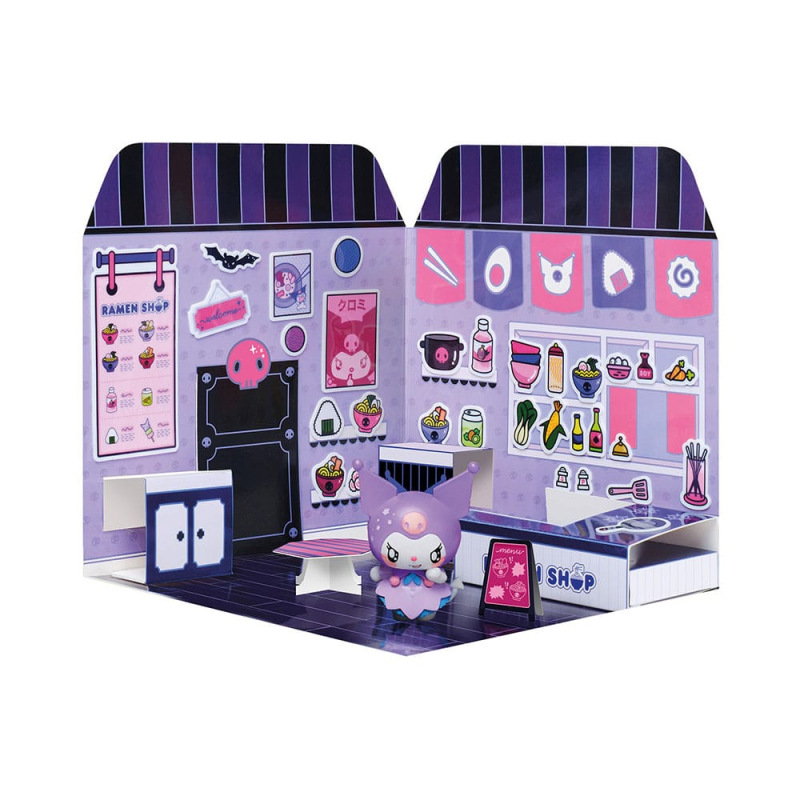 Hello Kitty and Friends Mini figure Sticker House Kuromi Ramen Shop 1