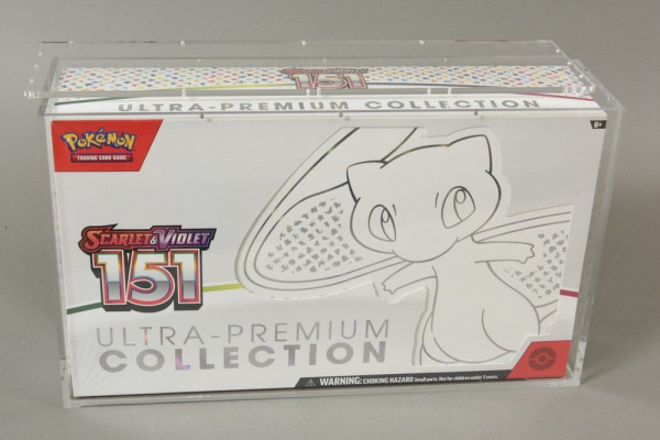 Evoretro Acrylic Display Case for Pokemon 151 UPC Box and Mega Charizard X UPC Box 23 x 39 cm 1