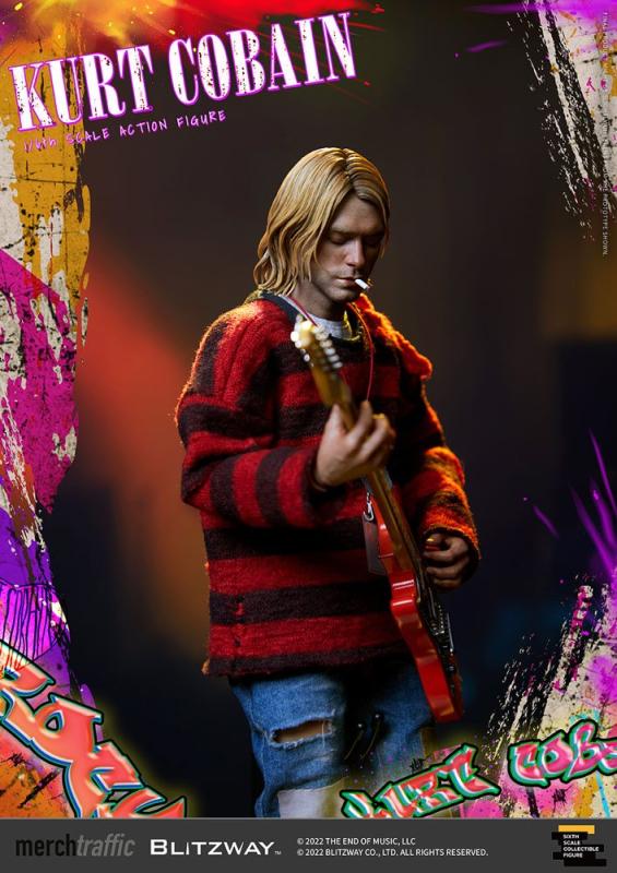 Kurt Cobain On Stage 1/6 Action Figure - Blitzway