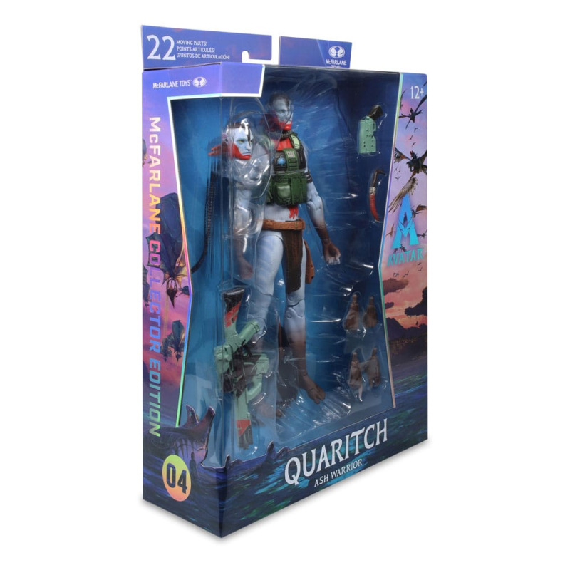 Avatar: Fire and Ash Action Figure Recom Quaritch (Ash Warrior) 18 cm 8